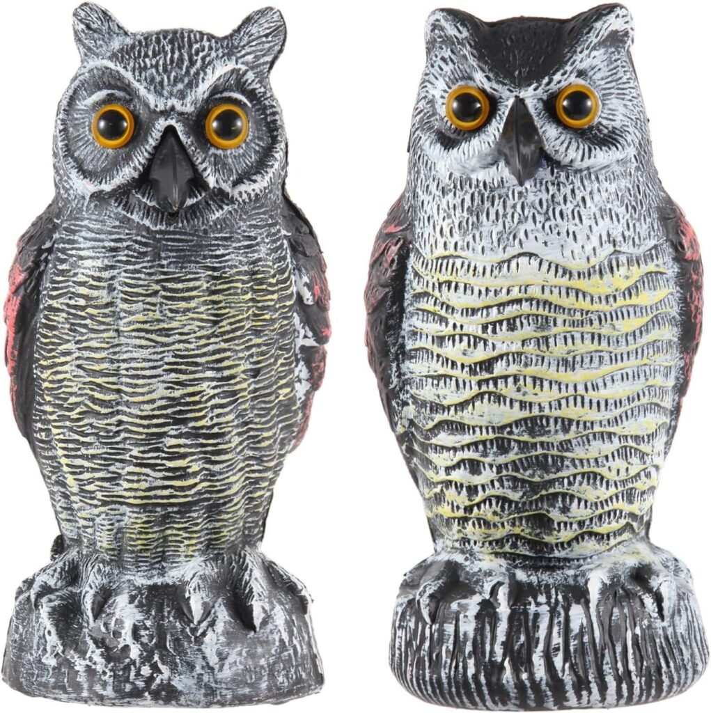2 Pack Fake Owl Decoys 2 owlpack